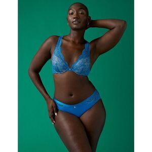 ✨Thirdlove 24 7 Lace Contour Plunge Blue Sz 40E Bra✨